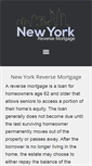 Mobile Screenshot of newyorkreversemortgage.com